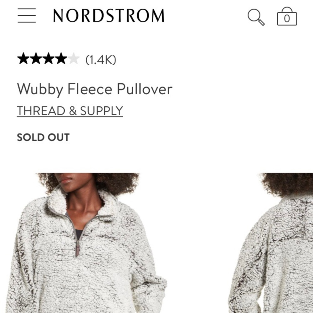 Thread and Supply wubby fleece pullover Sherpa